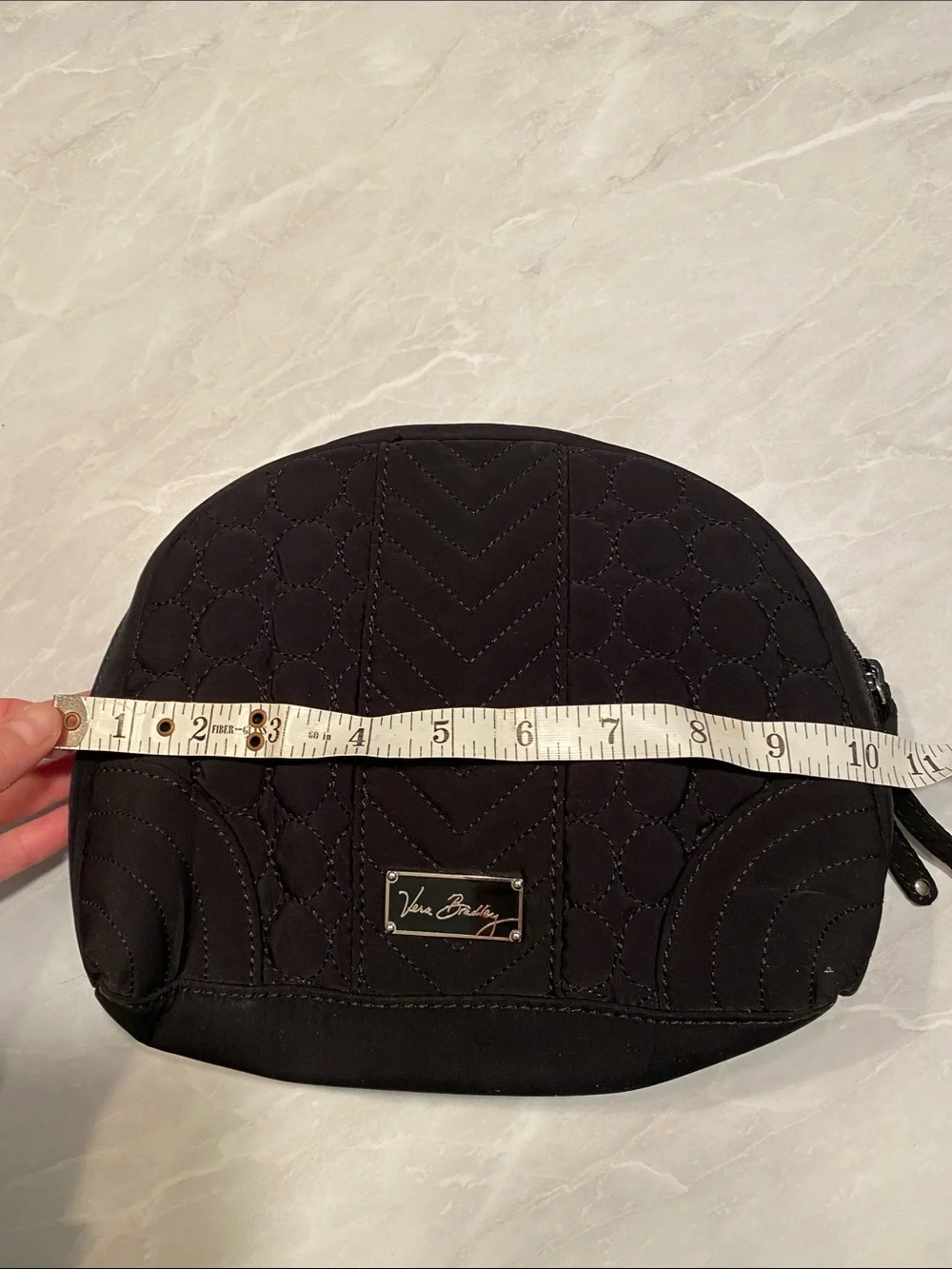 Vera Bradley Black Quilted Signature Cosmetic Case - Picture 5 of 6